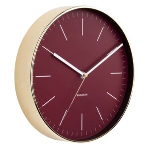 Karlsson 5695RD Designové nástenné hodiny, 28 cm