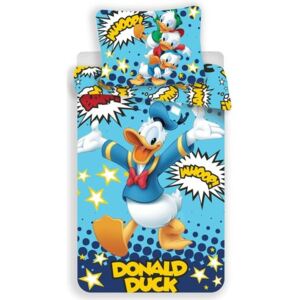 Jerry Fabrics Detské bavlnené obliečky Donald Duck 02, 140 x 200 cm, 70 x 90 cm