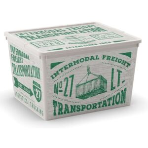 KIS Dekoračný úložný box C-Box Wood Cube, 27 l