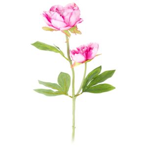 Umelá kvetina Pivonka tmavoružová, 58 cm