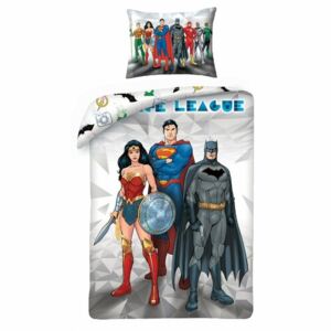 Halantex Bavlnené obliečky Justice League 8101, 140 x 200 cm, 70 x 90 cm
