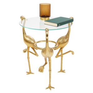 Flamingo príručný stolík zlatý