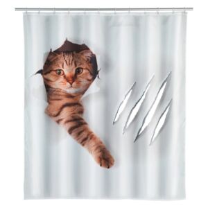 Sprchový záves Wenko Cat, 180 × 200 cm