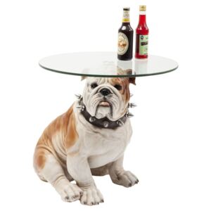 Odkladací stolík v tvare psa Kare Design Bulldog