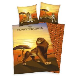 Herding Detské bavlnené obliečky Lion King, 140 x 200 cm, 70 x 90 cm
