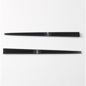 MADE IN JAPAN Sada 2 ks: Lakované jedálne paličky Chopsticks čierne