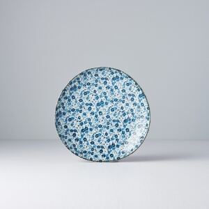MADE IN JAPAN Sada 2 ks: Plytký tanier Blue Daisy 19 cm