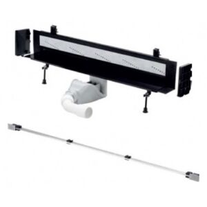 VIEGA ADVANTIX Vario -- sprchový stenový štrbinový žľab nastaviteľný 30 -120cm + rošt matný nerez, Komplet 2v1