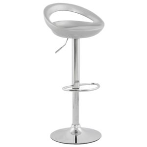 Dizajnová barová stolička Mason strieborná-