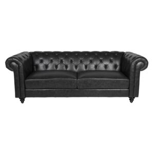 Luxusná sedačka Ninetta Chesterfield čierna - Posledný kus - DP