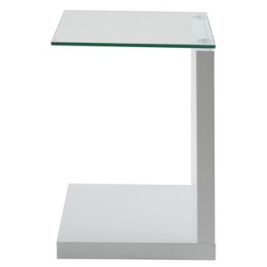 Príručný stolík TUPIT 40 cm, biela