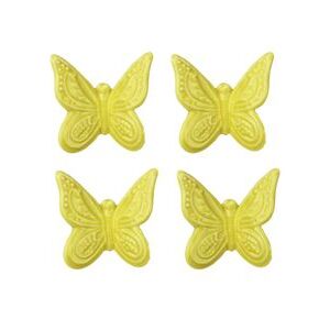 Motýľ žltý, 4ks X1298-02
