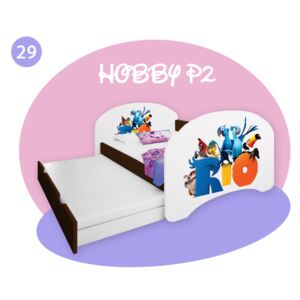 OR Hobby P2 200x90 rozkladacie postele - gaštan Motív: 7 - Frozen