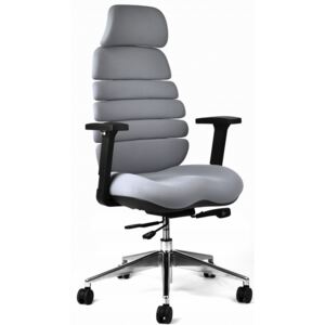 MERCURY kancelárska stolička SPINE sivá s PDH
