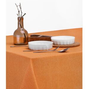 RM Collection Dekoratívny obrus na stôl LINEN Farba: Oranžová, Veľkosť: 150 x 220 cm
