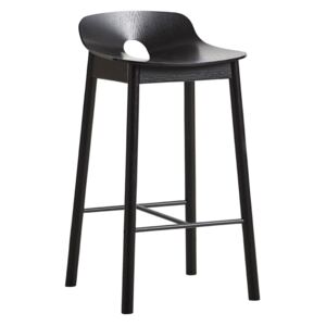 Barová stolička "Mono", 65 cm, 2 varianty - Woud Varianta: jasan, černá barva