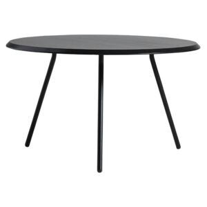 Konferenčný stolík "Soround", 14 variant - Woud Varianta: Ø 75 cm - dub, černý | černé nohy (44 cm)