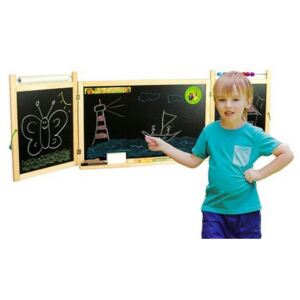 Inlea4Fun detská magnetická školská tabuľa FIRST SCHOOL natural