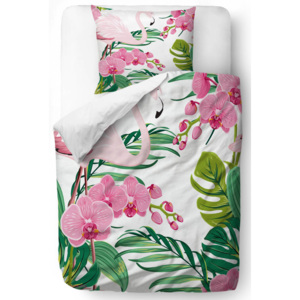 Home posteľné obliečky na jednolôžko Butter Kings Flamingos Favorite Orchid 140x200cm