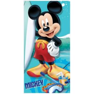Setino · Plážová osuška Mickey Mouse na pláži - licencia Disney - 100% bavlna, froté - 70 x 140 cm