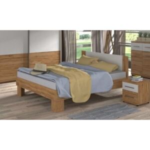 COLORADO - posteľ 160x200 cm dub wotan/biela