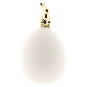 Veľkonočné dekorácie Zlatý králik na vajci - Ø 12 * 20 cm