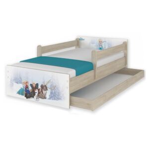DO Detská posteľ Disney Frozen Max XL 180x90 Variant úložný box: S úložným boxom (+35 Eur), Variant bariéra: Bez bariéry