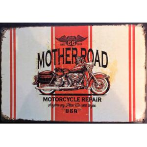 Ceduľa Mother Road 30cm x 20cm Plechová tabuľa
