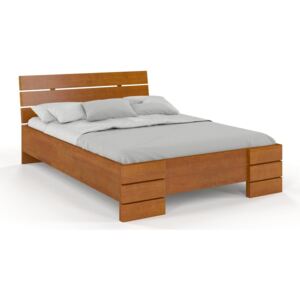 CHROB Masívna posteľ Sandemo High z borovice - jelša Plocha na spanie:: 120 x 200 cm