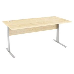 Kancelársky stôl Abonent, 160 x 80 x 75 cm, rovné vyhotovenie, dezén javor