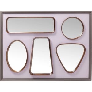 Nástenné zrkadlo Kare Design Art Shapes, 109 × 78 cm
