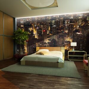 Fototapeta - City by night - Chicago, USA 200x154 cm
