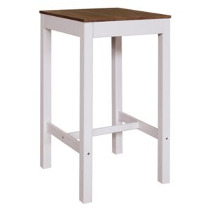 OVN barový stôl IDN 8065B bielo-hnedý borovica /masív
