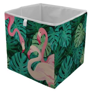 Home farebný úložný box Butter Kings Flamingos In Jungle