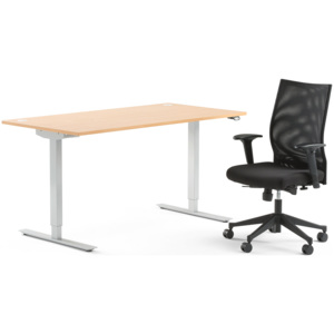 Kancelárska zostava: Stôl Flexus + kancelárska stolička Milton