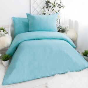 XPOSE® Bavlnené obliečky Renforcé na dve postele EVITA - azúrové