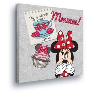 Obraz na plátne - Disney Minnie Mouse with Cake 40x40 cm