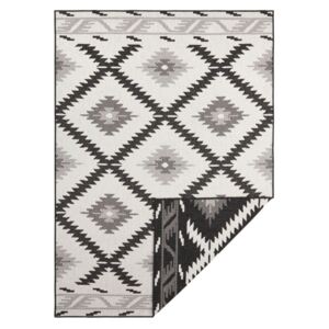 Čierno-krémový vonkajší koberec Bougari Malibu, 230 x 160 cm