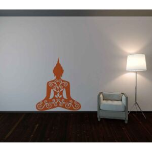GLIX Meditace - samolepka na zeď Oranžová 50 x 60 cm