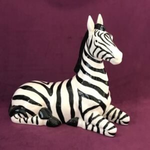 Darčeky.Online Socha zebra čiernobiela 21 cm x 18 cm