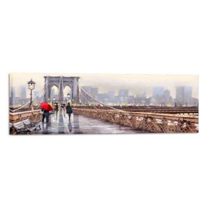 Styler Obraz na plátne - Most v New Yorku 45x140 cm