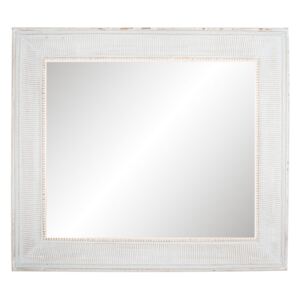 Veľké nástenné zrkadlo v drevenom ráme s patinou - 80 * 90 * 5 cm