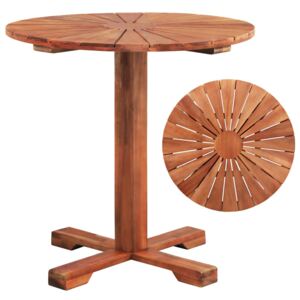 Podstavcový stôl 70x70 cm masívne akáciové drevo okrúhly