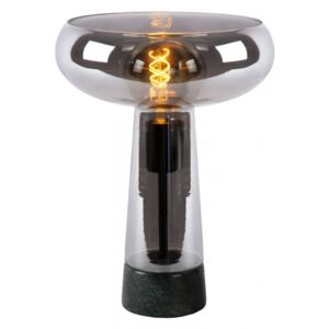 LISTELLE Stolná lampa E27/40W Smoke Glass/Green Marb