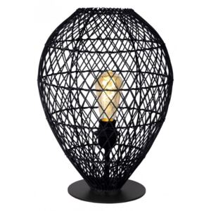 KENJIRO Table Lamp E27/40W Rotan Black