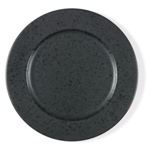 Čierny kameninový plytký tanier Bitz Basics Black, ⌀ 27 cm