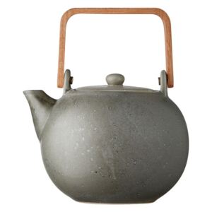 Sivá kameninová kanvička na čaj Bitz Basics Grey, 1,2 l