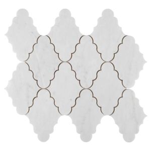 DUNIN - Manorial Carrara White Crest Mramorová mozaika DUNIN (30 x 25 cm/ks)