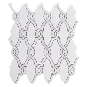 DUNIN - Manorial Carrara White Herald Mramorová mozaika DUNIN (27,5 x 30 cm/ks)