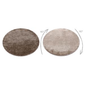 Koberec FLUFFY kruh shaggy béžový - 80 cm kruh